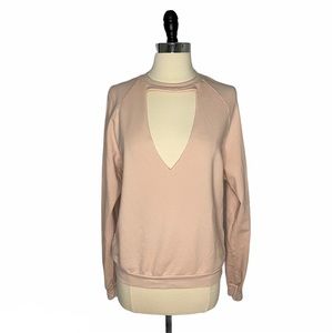 Project Social T Cut Out Choker Sweatshirt
